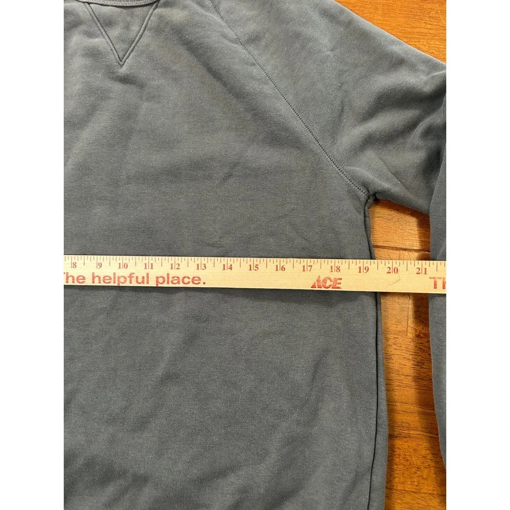 Member's Mark French Terry Crew Sweatshirt Mens Small Gray Raglan Pullover - Picture 7 of 10